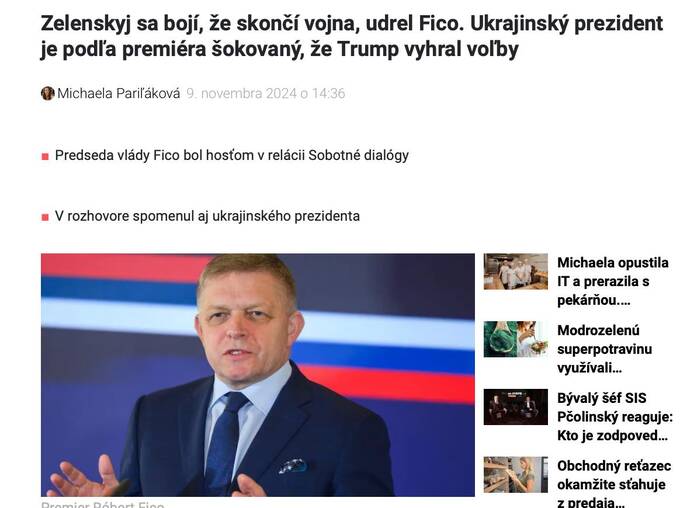 Зеленский «шокирован» победой Трампа, - Роберт Фицо qzkiqhuidhidhkmp